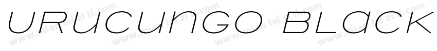 Urucungo Black字体转换